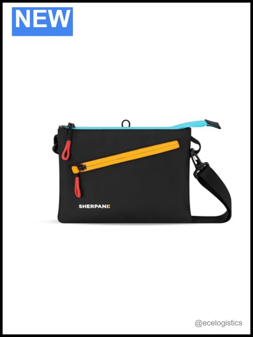 Recycled Nylon Crossbody Purse with RFID Protection, Small Sling Bag